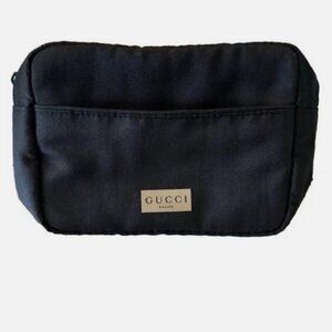New GUCCI Black Beauty Makeup Pouch Bag GUCCI Beauty Collection Unisex